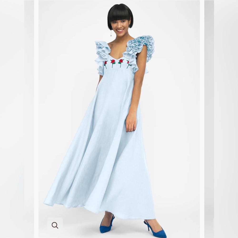 Fanm Mon Dress - size Medium - blue - only worn twice!